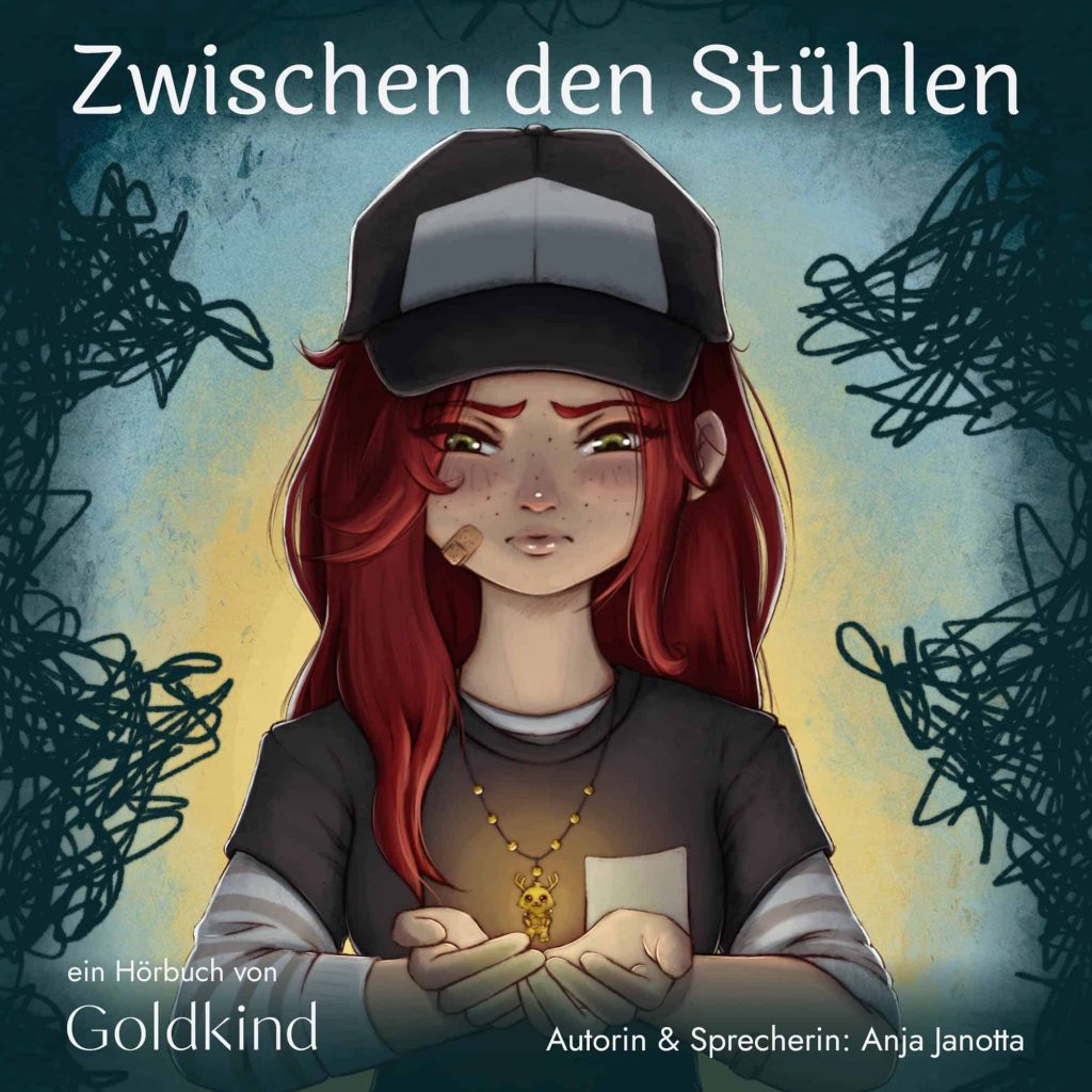 Das neue Hörbuch für goldKINDER: "Zwischen den Stühlen" von Anja Janotta.